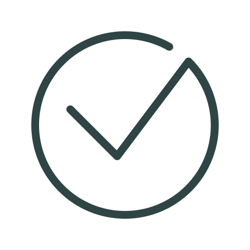 Cartoon checkmark